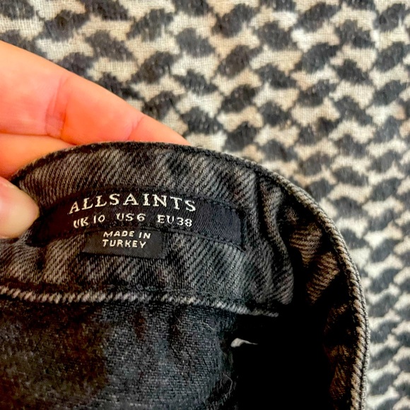 All Saints Skirts All Saints Animal Print Denim Mini Skirts Rare all-saints-skirts-all-saints-animal-print-denim-mini-skirts-rare